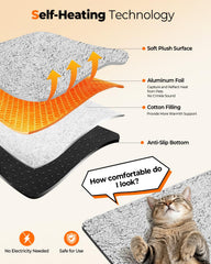 WONONE self-warming pad with non-slip bottom keeps it in place.