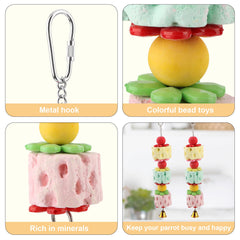 Wontee mineral chewing toy contents shown for safe mineral intake.