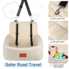Wooaidagg adjustable-strap-leash enhances safety while driving with a convenient restraint