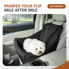 Wooaidagg dog car seat adjustable straps for stable mounting