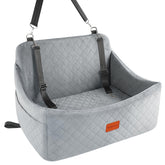 Wooaidagg dog car seat memory-foam-cushion keeps your dog comfy during road trips.