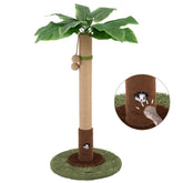 Woochpet tall sisal post green supports healthy scratching for indoor cats.