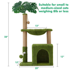 Woochpet cat-tree sisal-posts provide durable scratching to protect furniture