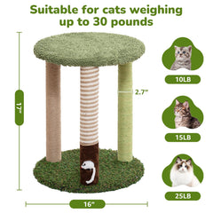 Woochpet cat tree forest-style design blends with decor and entertainment