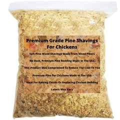 Wood Smith USA premium pine bedding 8qt bag showing soft shavings for small pets