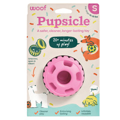 WOOF Party Pupsicle party pink package open for gift-ready unboxing.