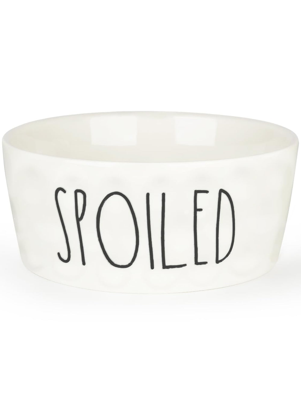 WoofinPets 70OZ ceramic bowl with large capacity for longer meals and fewer refills