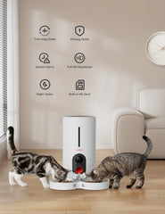 WOPET automatic feeder with portion-control dish for precise pet meals.