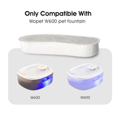 WOPET W600 replacement filters four-pack in packaging