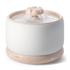 WOPET wireless cat fountain front view showing 3L capacity for continuous hydration.