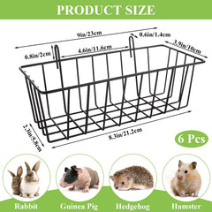 WOPPLXY rabbit hay feeder close-up rustproof metal showing durability