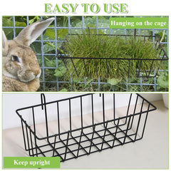 WOPPLXY rabbit hay feeder wall-mounted design saves space