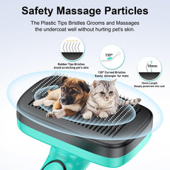 WOPQAEM slicker brush retractable bristles for easy hair release