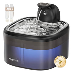 Woqucute cordless fountain with 3.5L capacity for reliable cat hydration.