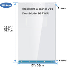 Wordcam dog door flap 2-pack magnetic closure showcases secure rain seal and pest protection