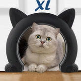 Wordcam Large Cat Door installation-template shows precise mounting for interior doors.