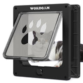 Wordcam X-Large Cat Door outer view with weatherproof exterior frame.