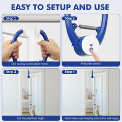 Wortade Interactive Cat Toy rechargeable 500 mAh battery enables long, quiet play sessions