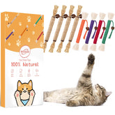 WOUSEDO 8-pack catnip chew toys entice cats for healthy chewing and play