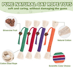 WOUSEDO natural silvervine sticks attract cats and reduce stress during play