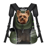 WOYYHO pet carrier backpack front vented mesh for cool, comfortable carries.
