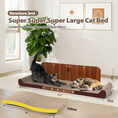 WPVPaw extra-large indoor cat scratchers with ample lounging area for comfort