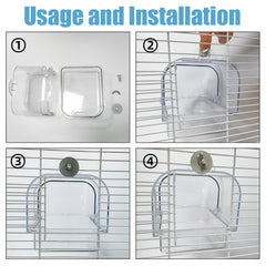 WQY GroceryShop birdbath-small-birds ideal for budgies and parakeets.