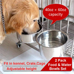 Wrifazaly 7-inch water bowl keeps pets hydrated during crate time