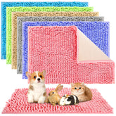 WRINGKIT Guinea Pig Mats 6-pack in diverse colors for easy rotation and tidy habitat.