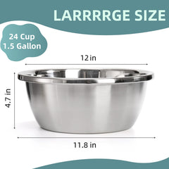 WRINGKIT stainless steel bowls are dishwasher safe and rust resistant