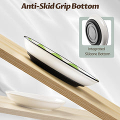 WROSWT shallow wide cat bowl ideal for whisker-friendly dining and easy eating.