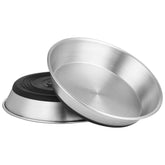WROSWT stainless steel cat bowls with wide shallow design promote whisker-friendly feeding.