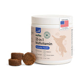 Wuffes 23-in-1 multivitamin bottle front boosts daily wellness for dogs.