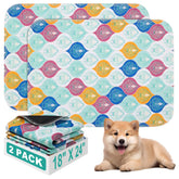 WUFFLYDRY washable dog pee pad close-up shows absorbent-core for staying dry.