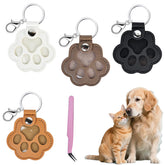 WVD dog hair keychain white with sealed fur storage keepsakes