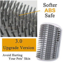 WWVVPET catnip pouch inside brush attracts cats for self-grooming sessions