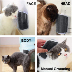 WWVVPET wall corner groomer mounted for convenient corner grooming.