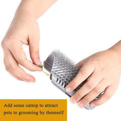 WWVVPET soft bristle close-up shows safe grooming sensation for sensitive pets