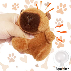 Wxcrsaz capybara plush during fetch for active fun.