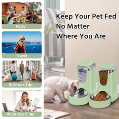 WyfKyd gravity-fed-feeder with stainless bowl highlights spill-free feeding at home.