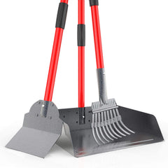 X-TECOKIT pooper scooper rake for grass cleanup improves yard efficiency