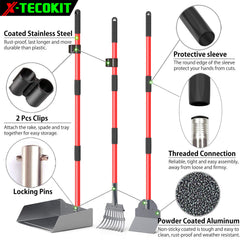 X-TECOKIT pooper scooper spade for hard surfaces simplifies cleaning