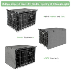 X-ZONE PET foldable crate cover in folded-storage pose saves space when not in use.