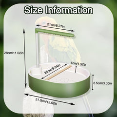 Xanadued bird bath spacious-basin enables multiple birds to bathe together