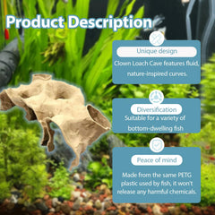 Xanadued forma roca para acuario, apariencia realista que combina con plantas.