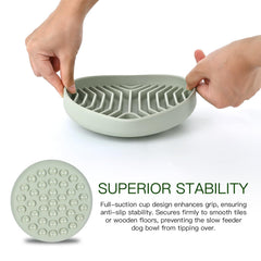 XAQMHSW anti-choking design helps pacing during dog meals.