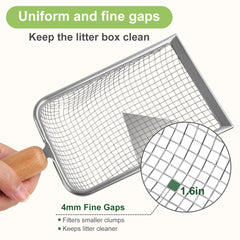 XBX stainless steel scoop emphasizes long lasting durability for daily pet care tasks.