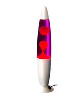 Xchime Volcano Lamp 13.5-inch wax swirl display for cozy bedroom ambiance