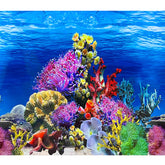 XCNO fish background lifelike undersea poster enhances tank realism.