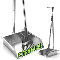 XDMURYM Pooper Scooper long handle enables back-friendly upright cleaning